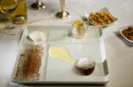 Chocolate Cake, Ginger Cream and Yoghurt Ice Cream